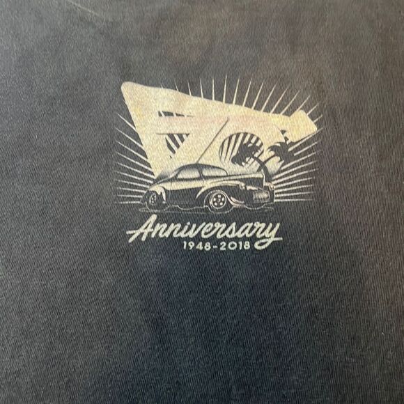 In N Out Burger 70th Anniversary Shirt Mens XXL ‎ Graphic Promo Tee Black - Picture 4 of 7